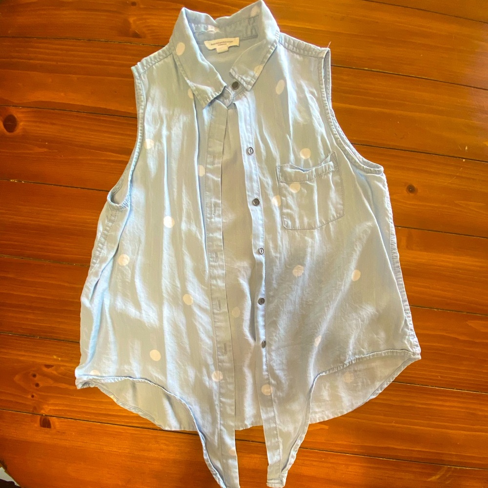 Button down tank top